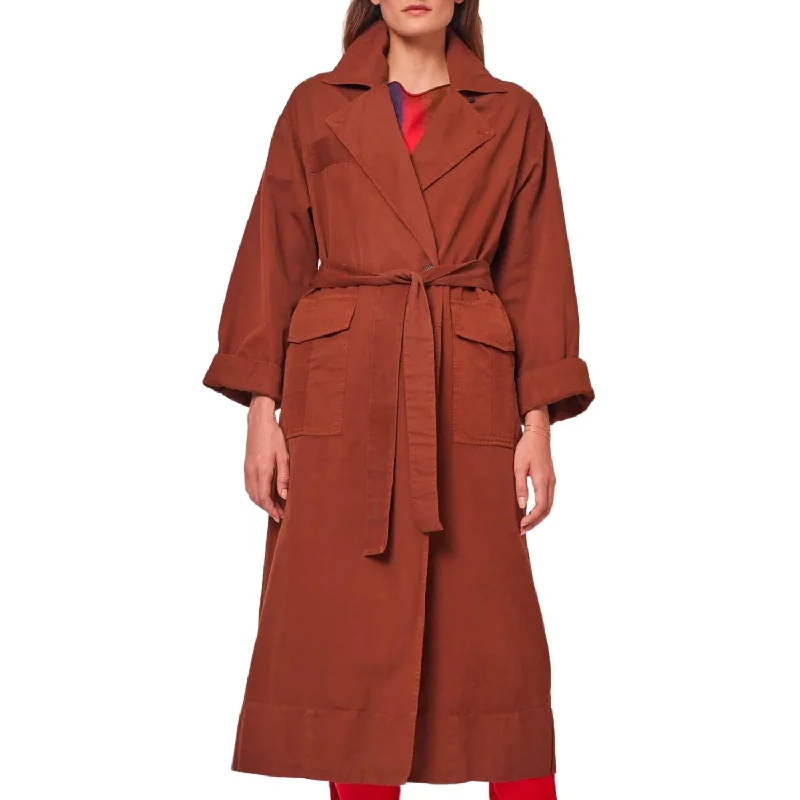 Aster Coat In Cognac