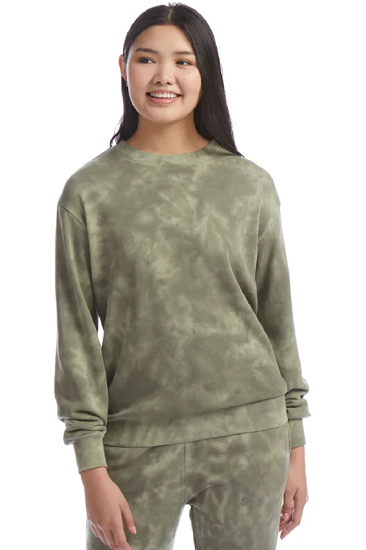 Glitter SweatshirtsAlternative Womens Eco Washed Throwback Crewneck Sweatshirt - Olive Tonal Tie Dye Glitter SweatshirtsAlternative Womens Eco Washed Throwback Crewneck Sweatshirt - Olive Tonal Tie Dye