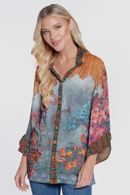 Fall Floral Print Tunic