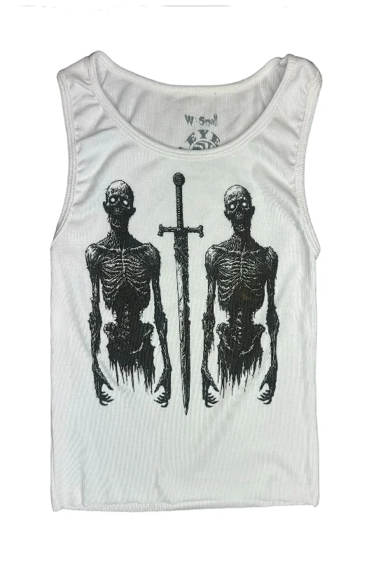 Battle Zombies Ribbed Tank Top