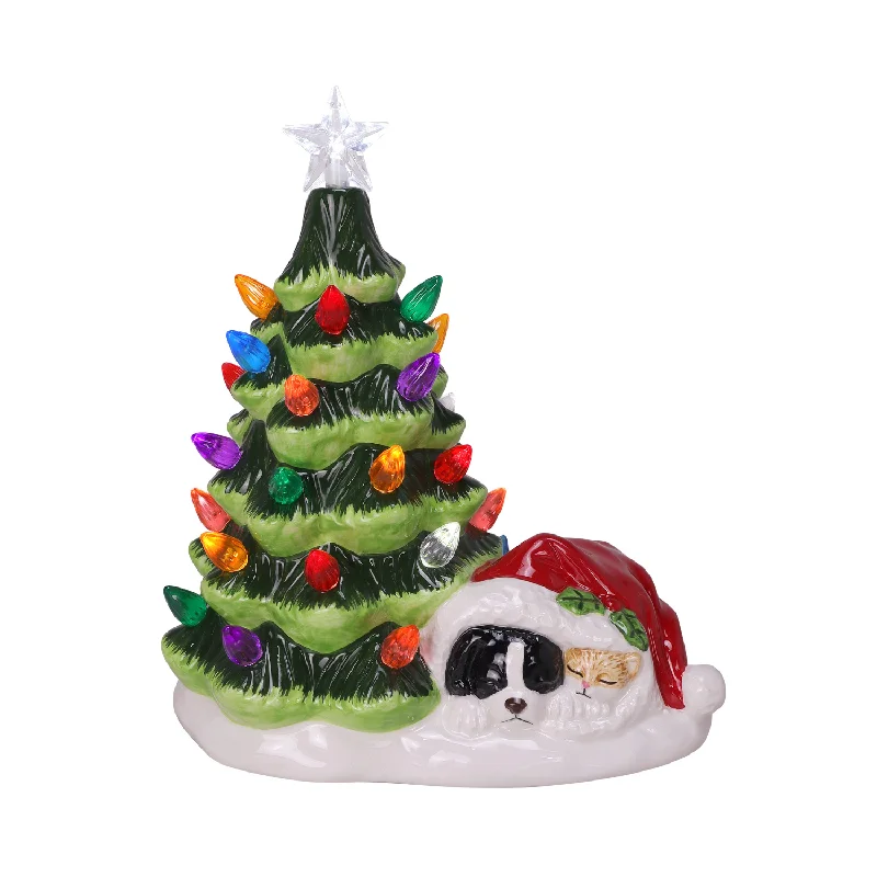 8" Dreaming of Treats LED Ceramic Tree