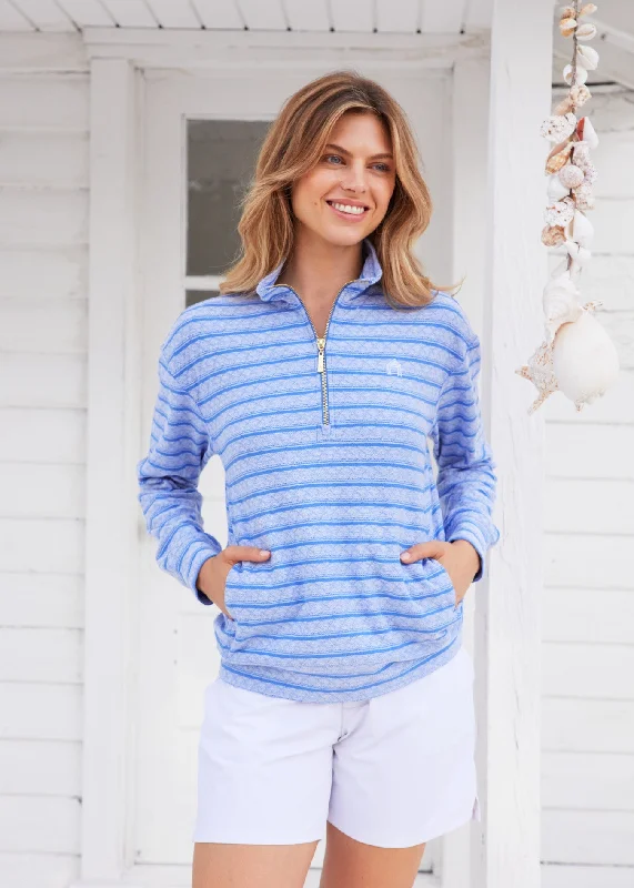 Blue Half Zip PulloverPulloveressential