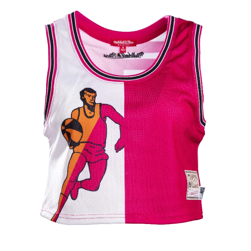 Court Culture X Mitchell and Ness Floridians Mesh Crop Tank