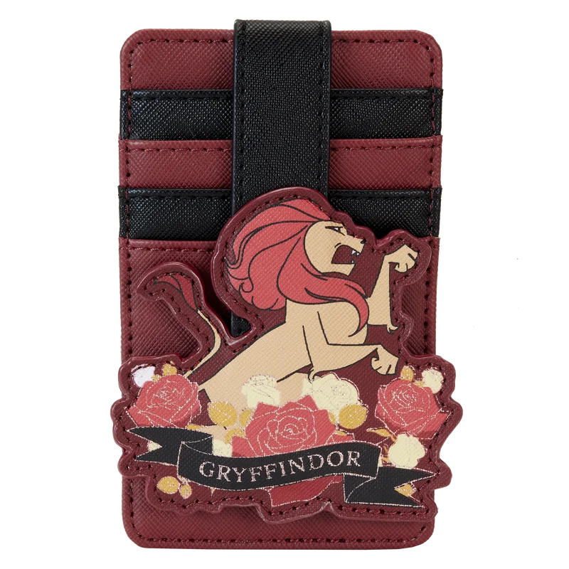 Loungefly Harry Potter Gryffindor House Floral Tattoo Card Holder