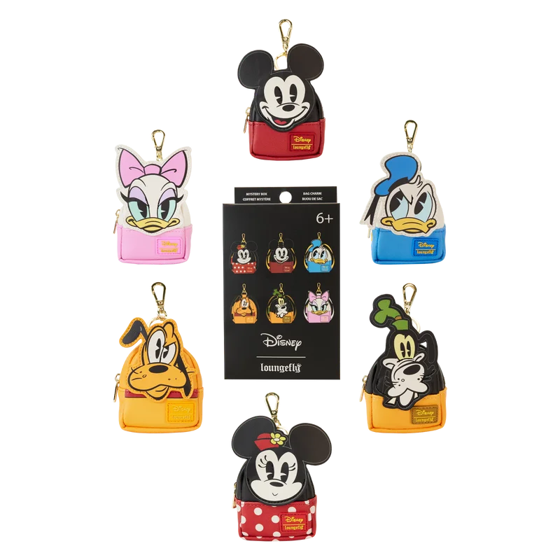 Loungefly Mickey & Friends Picnic Cosplay Mystery Mini Backpack Keychain