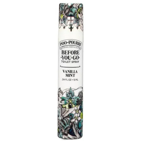 Poo-Pourri Before-You-Go Toilet Spray Travel Size Vanilla Mint Scent 10 ml