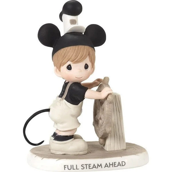 Precious Moments Disney Steamboat Willie Figurine Full Steam Ahead