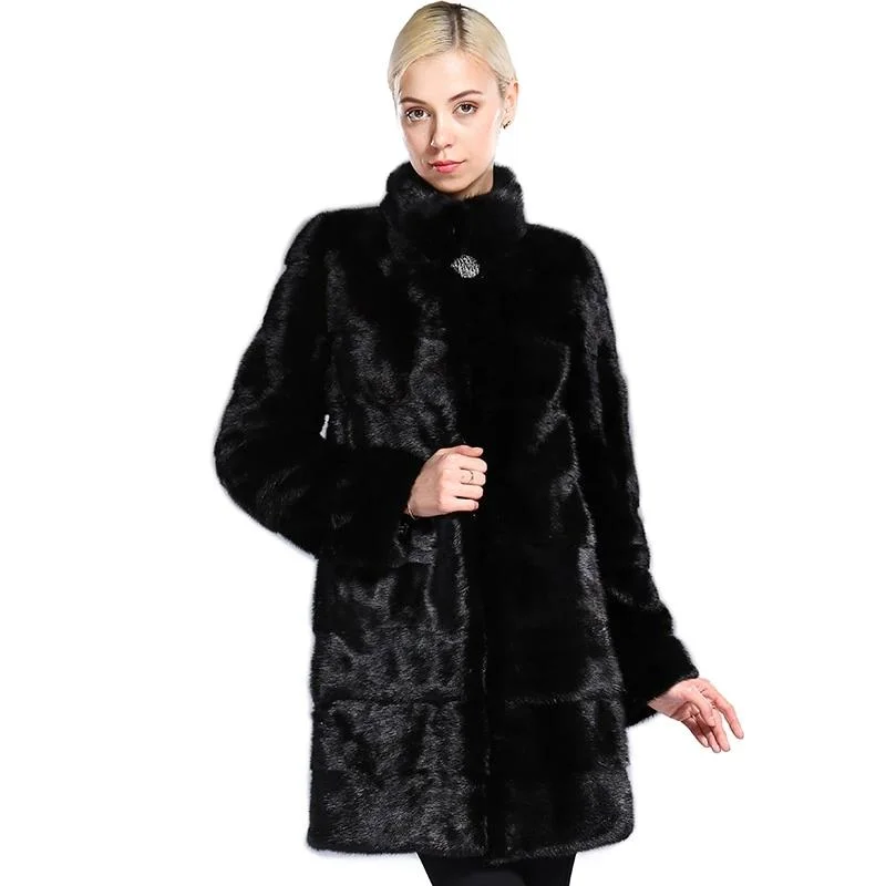 Real Fur Coat Mink Women Winter Natural Fur Mink Coats And Jackets Female