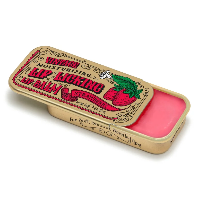 Strawberry Lip Licking Flavored Vintage Lip Balm