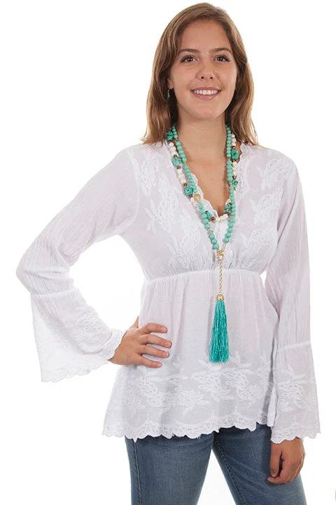 Women's Cantina Collection Top: Pullover Long Bell SleevesPulloverbasic