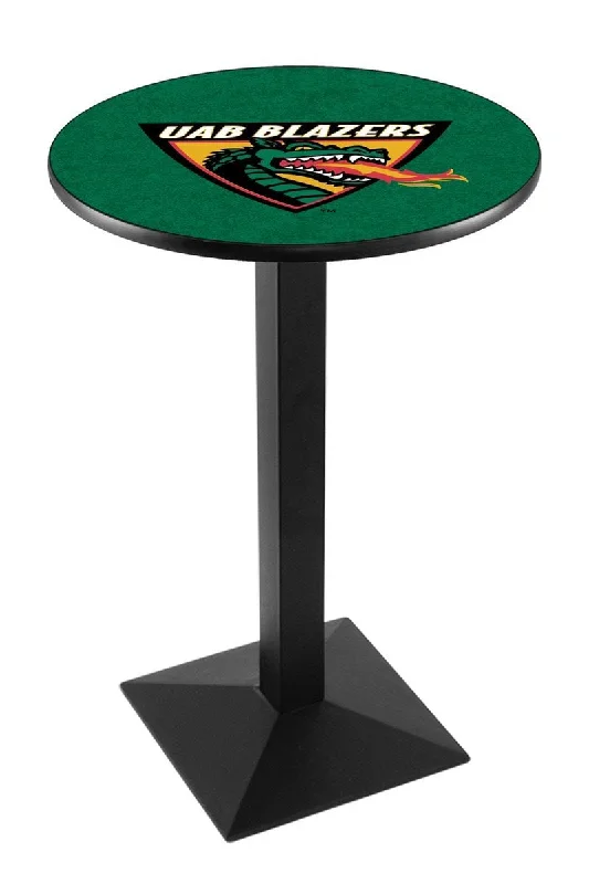 UAB Blazers Holland Bar Stool Co. Black Wrinkle Bar Pub Table