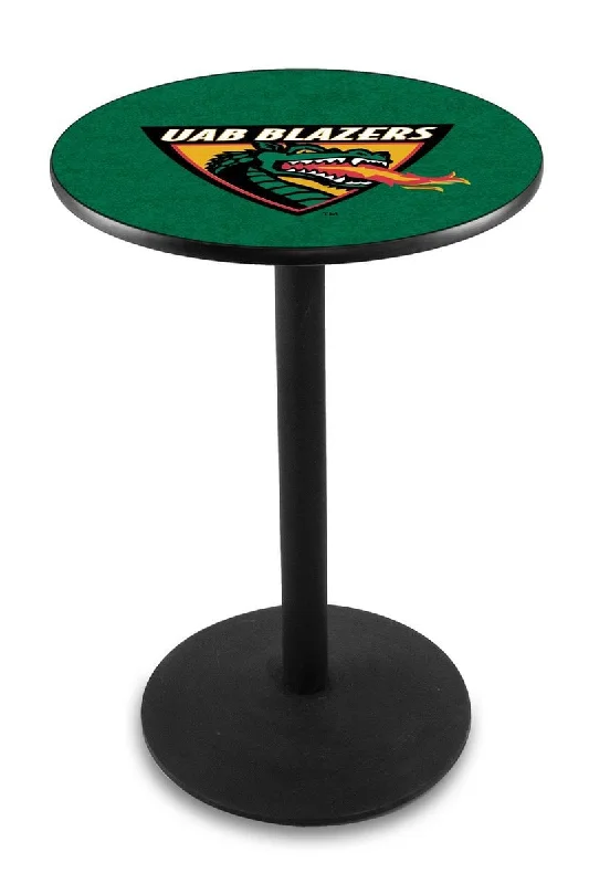 UAB Blazers Holland Bar Stool Co. Black Wrinkle Bar Pub Table