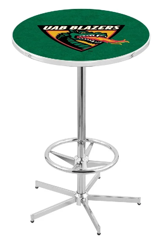 UAB Blazers Holland Bar Stool Co. Chrome Bar Pub Table