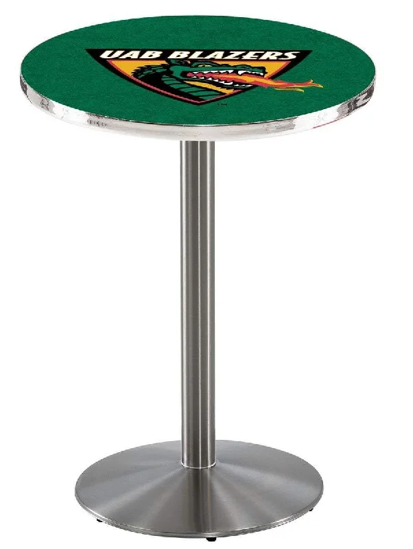 UAB Blazers Holland Bar Stool Co. Stainless Steel Pub Table