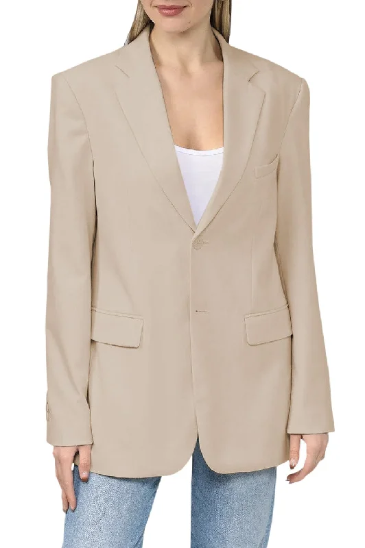 Women's Notch Lapel Double Button Blazer